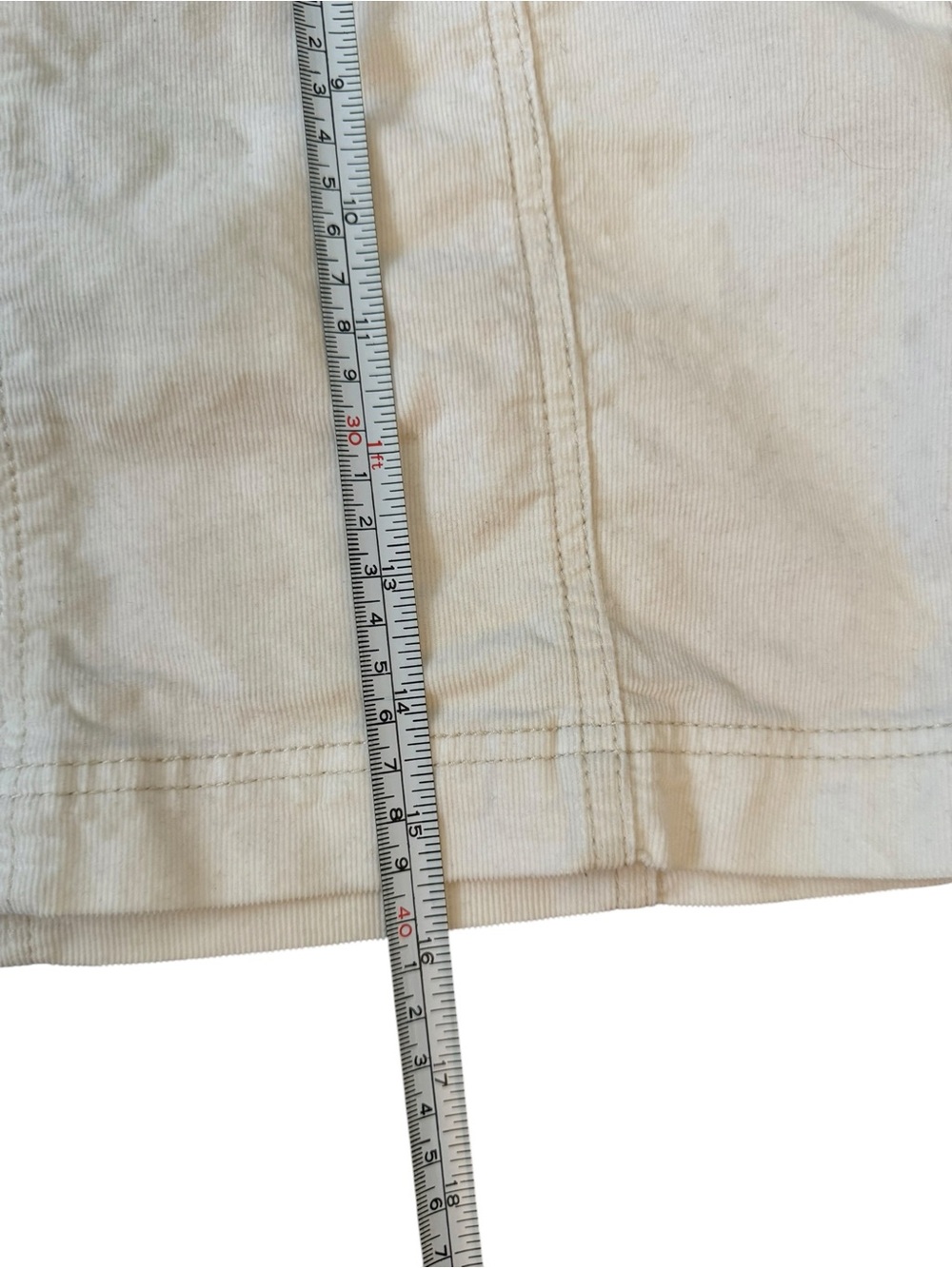 Free People Cream A-Line Stitch-Panel Mini Skirt - Picture 4 of 6